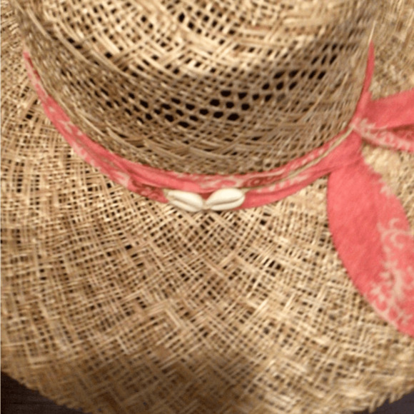 NEW! Wyeth Straw Sun Boater with Pink Ribbon